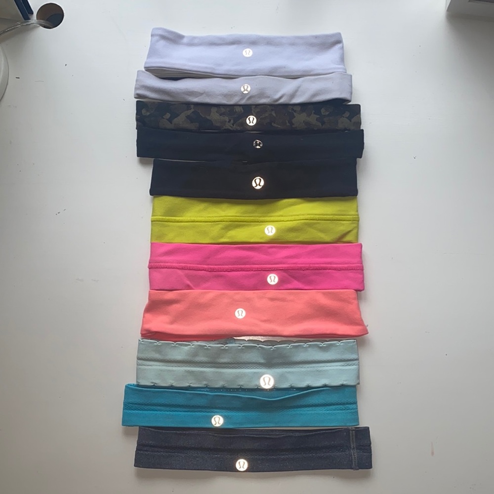 11 Lululemon Headbands! 3 styles different widths!